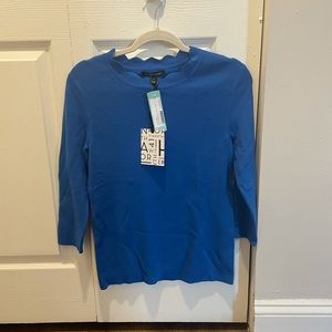 NWT 41 Hawthorn blue scalloped sweater